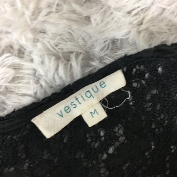 Vestique Black Lace Romper Size M - Picture 4 of 5